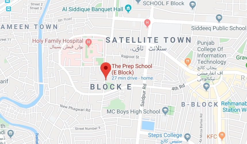 F Block Satellite Town Rawalpindi Map Tps E Block